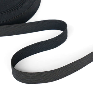 *Knitted Non-Roll Elastic (20mm) - Black