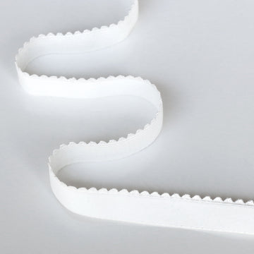 *Scalloped Elastic (16mm) - Off-White