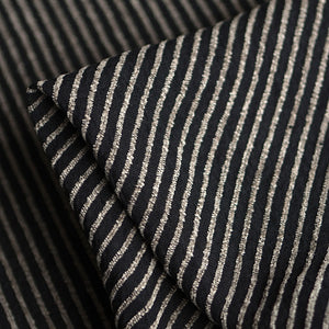 Pistoia Stripe Black Linen/Rayon