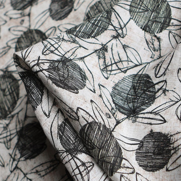 Mori Spot Foliage Printed Linen