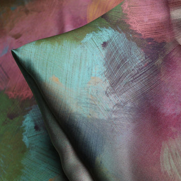 Golden Dusk Silk Satin