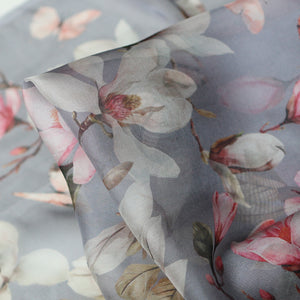 Misty Fleur Silk Chiffon