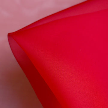 Remnant of Prima Organza Rosso - Silk Organza