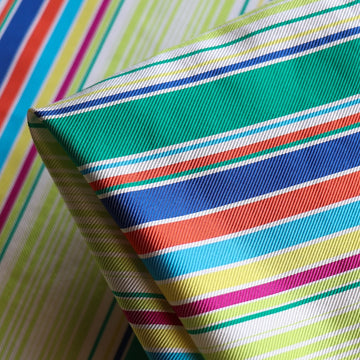 Carnivale Stripe Twill Silk