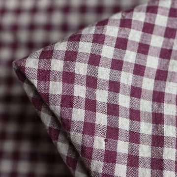 Abby Check Raisin Washed