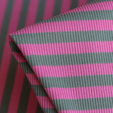 Caron Sage/Pink Stripe