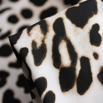 Leopard Gloss Stretch Technical Polyester