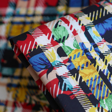 Carline Rebel Red/Navy - Liberty Tana Lawn