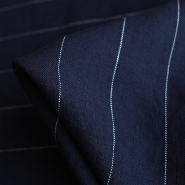 Bonn Ink/White Pinstripe Linen
