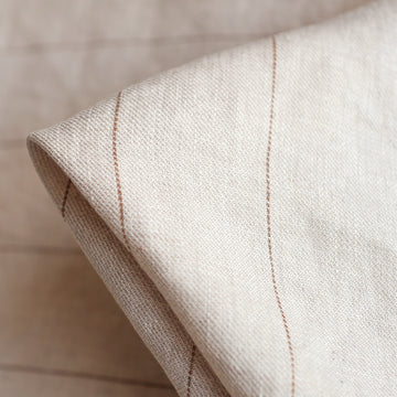 Bonn Natural/Brown Pinstripe Linen