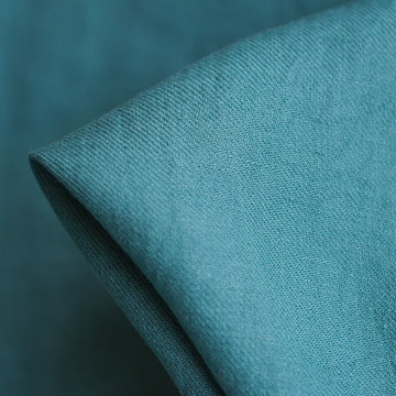 Zoe Deep Water Linen Twill