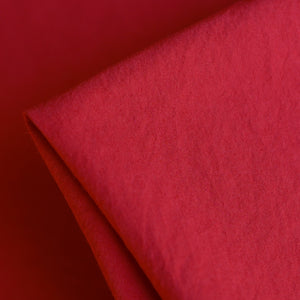 Akira Poplin Red - Typewriter Cotton - Washer Finish