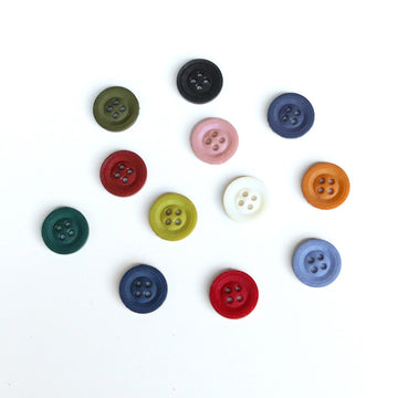 4 Hole Poly Button - Assorted Colours