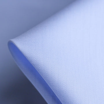 Herringbone Blue Cotton Shirting