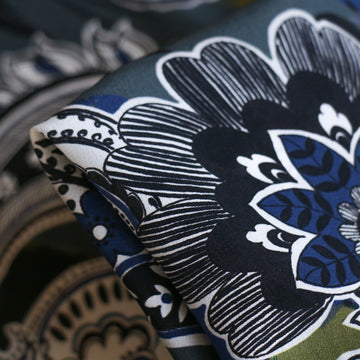 Paisley Night Silk Crepe De Chine