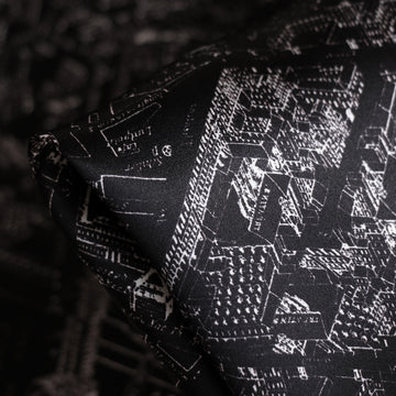 Midnight In Paris Silk Satin