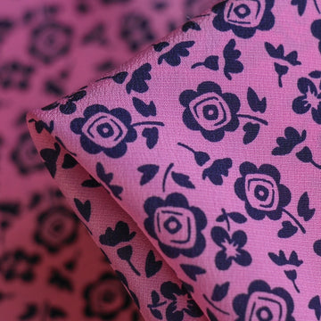 Rosalina Pink Crepe De Chine