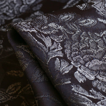 Mahogany Jacquard Satin