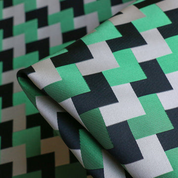 Geo Jade Jacquard