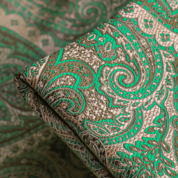 Emerald Paisley Brocade