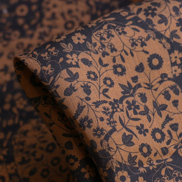 Last Chance of Mirabelle Mono Chocolate - Liberty Sycamore Linen