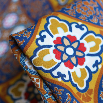 Porto Mosaic Viscose Crepe