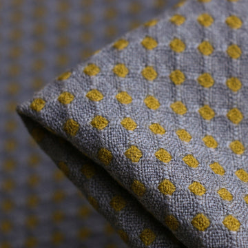 Mante Giallo Wool Jacquard Spot