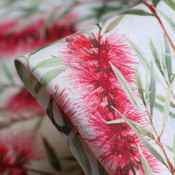 Callistemon In Bloom Printed Linen
