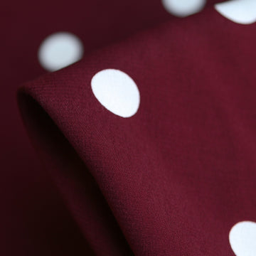 Plum Jam Pois Spot Viscose