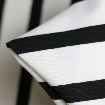 Nautical Stripe Bisque/Black Jersey
