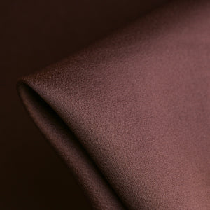 Julia Cady Mocha Satin-Backed Crepe