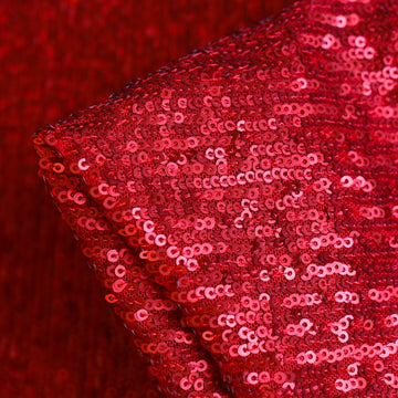 Luna Amore Red Sequinned Stretch Mesh