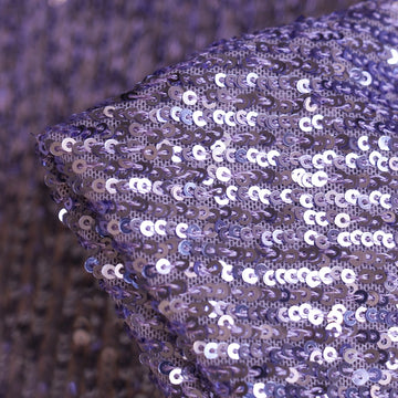Luna Lilac Sequinned Stretch Mesh