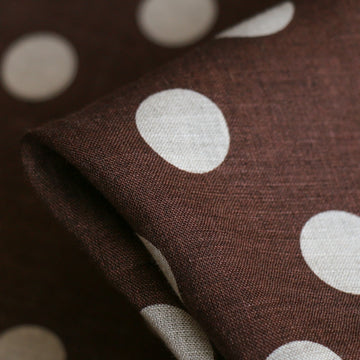 Keiko Spot Chocolate Linen