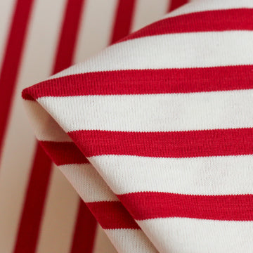 Shikku Stripe Off White/Red