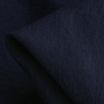 Bedford Midnight Navy Washed Linen