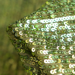 Luna Wasabi Sequinned Stretch Mesh