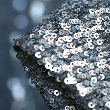 Luna Mist Sequinned Stretch Mesh