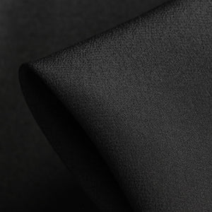 Nero Seta Stretch Crepe De Chine