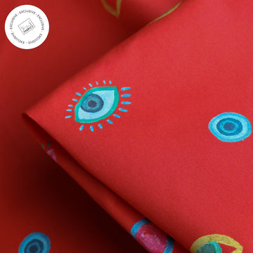 Looking At You Chilli Cotton Poplin