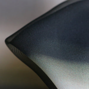 Ombre Check Nero Silk Georgette