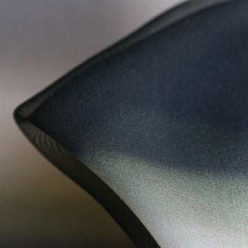 Ombre Check Nero Silk Georgette