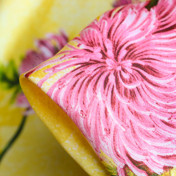 Springtime Waratah Viscose Satin