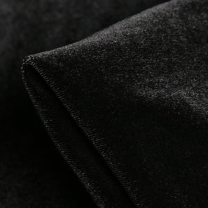 Bowie Black Stretch Velvet