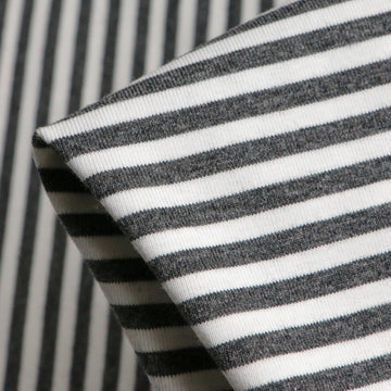 Little Charcoal Marl White Jersey