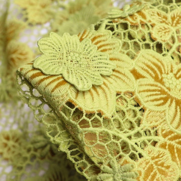 Citrino 3-D Guipure Lace