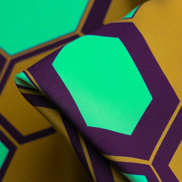 Honeycomb Menta Viscose