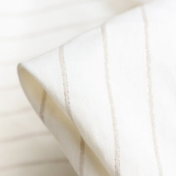 Maje Ivory Lurex Stretch Linen/Viscose