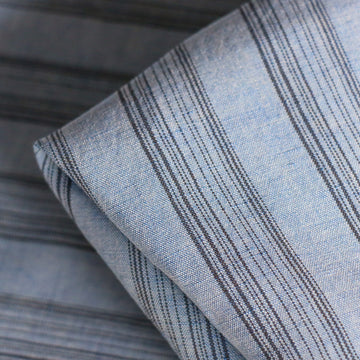 Tiffany Blue Stripe Linen/Viscose