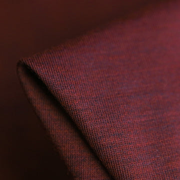 Camellia Claret Wool Jersey